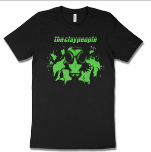 Clay People Gas Mask Black T-Shirt